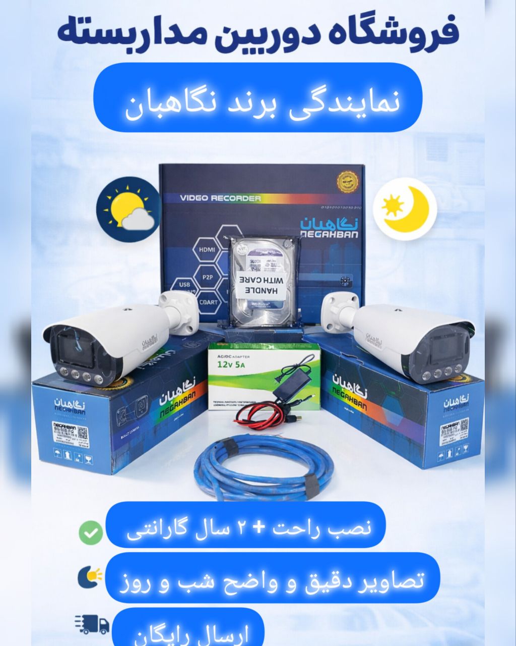 پک دو دوربین حرفه‌ای IP