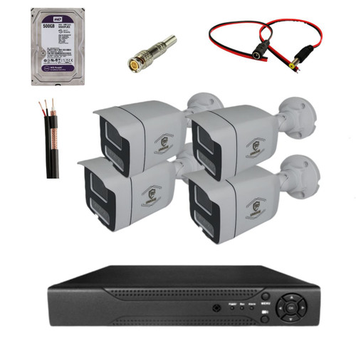 پکیج اقتصادی 4 دوربین مداربسته،دستگاه ضبط کننده و هارد 500