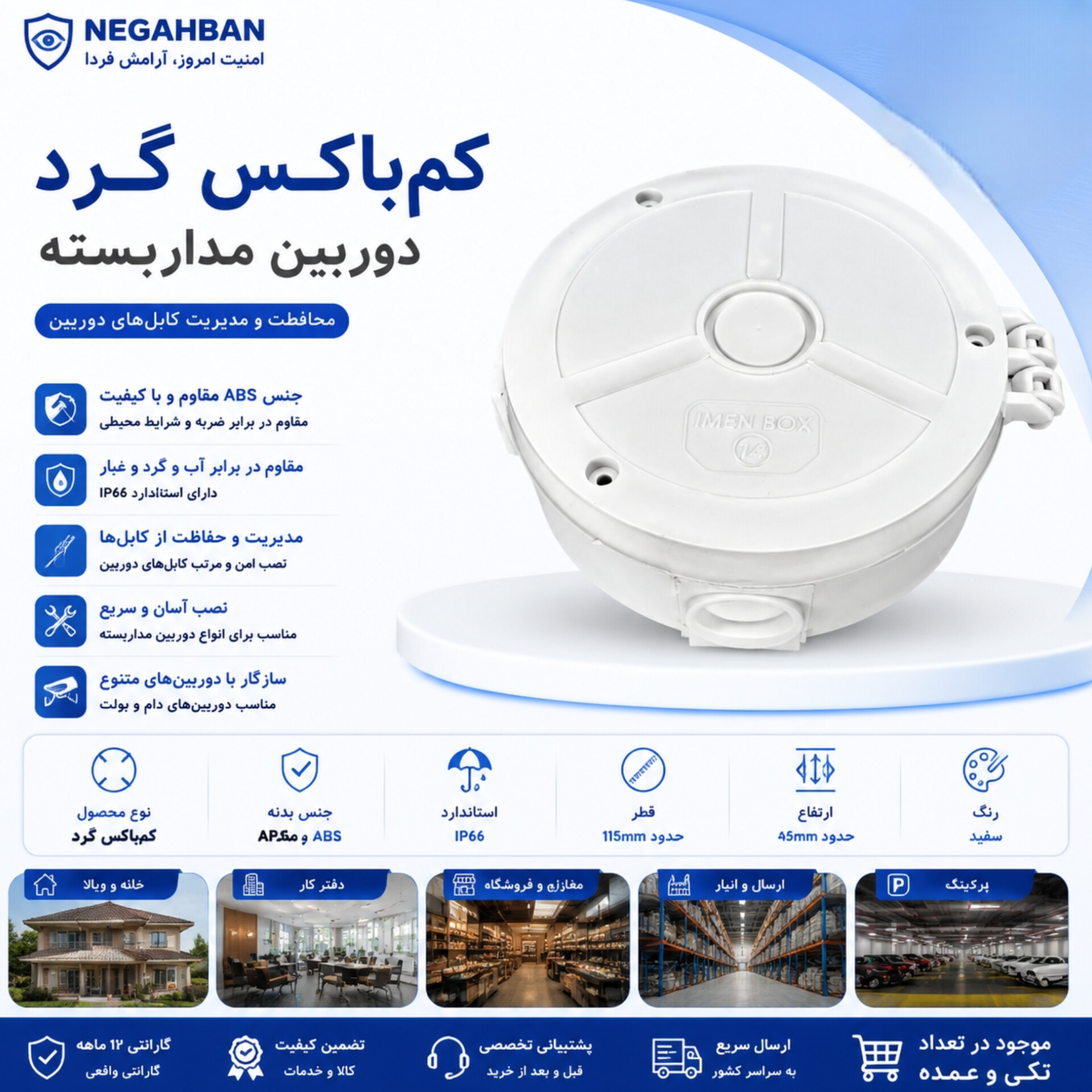 کم باکس (جعبه تقسیم دوربین مداربسته)