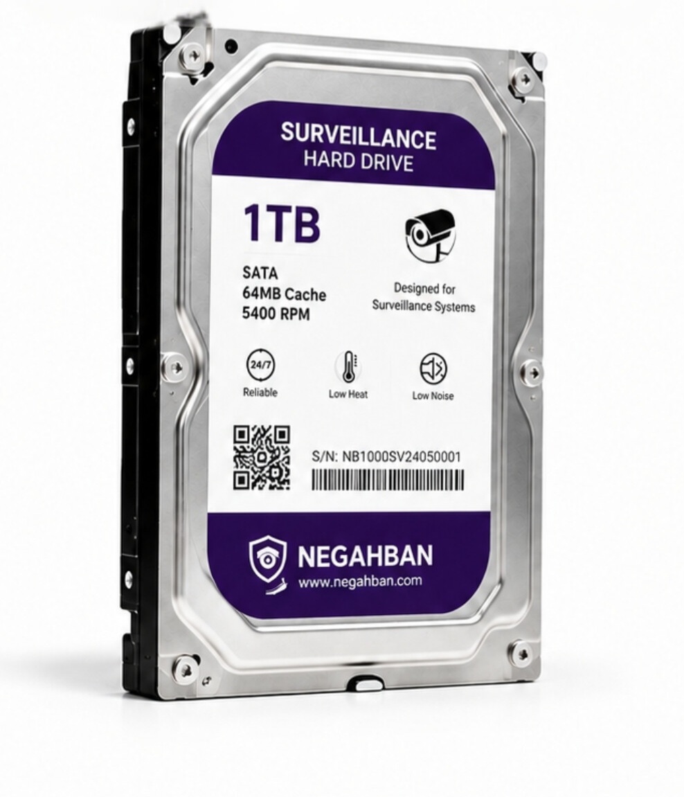 هارد 1 ترابایت وسترن بنفش WD Purple مخصوص دوربین مداربسته