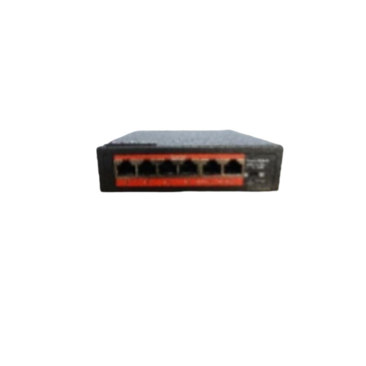 سوییچ 6 پورت مدلSW 1004 S دوربین مداربسته IP با نوع پورت LAN
