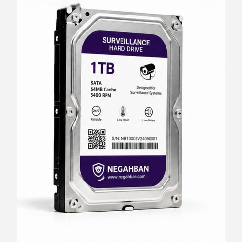 هارد وسترن دیجیتال بنفش 1 ترابایت WD Purple مخصوص دوربین مداربسته