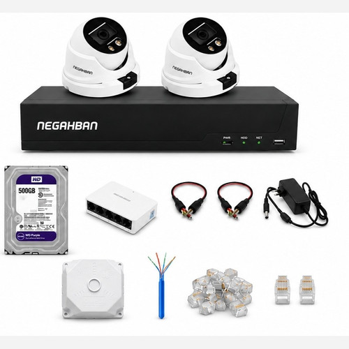 پکیج کامل DN-957-XN 5M + NVR وهارد500 گیگWD Purple+کیفیت Full HD