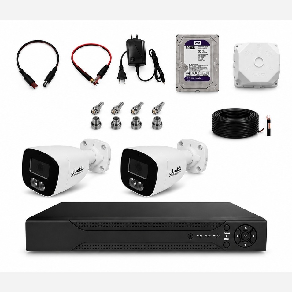 پکیج اقتصادیBN-802-CH  2M AHD+دستگاه ضبط+هارد 500 گیگ