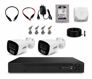 پکیج 2 عددی AHD 5M دوربین مداربسته BN-805-CH65 با زاویه خوب و کیفیت شفاف
